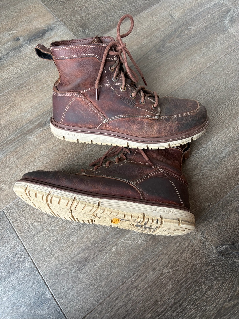 KEEN Utility San Jose Work Boots Brown Men’s 10 EE